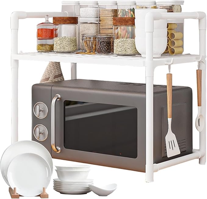 Extendable microwave oven rack